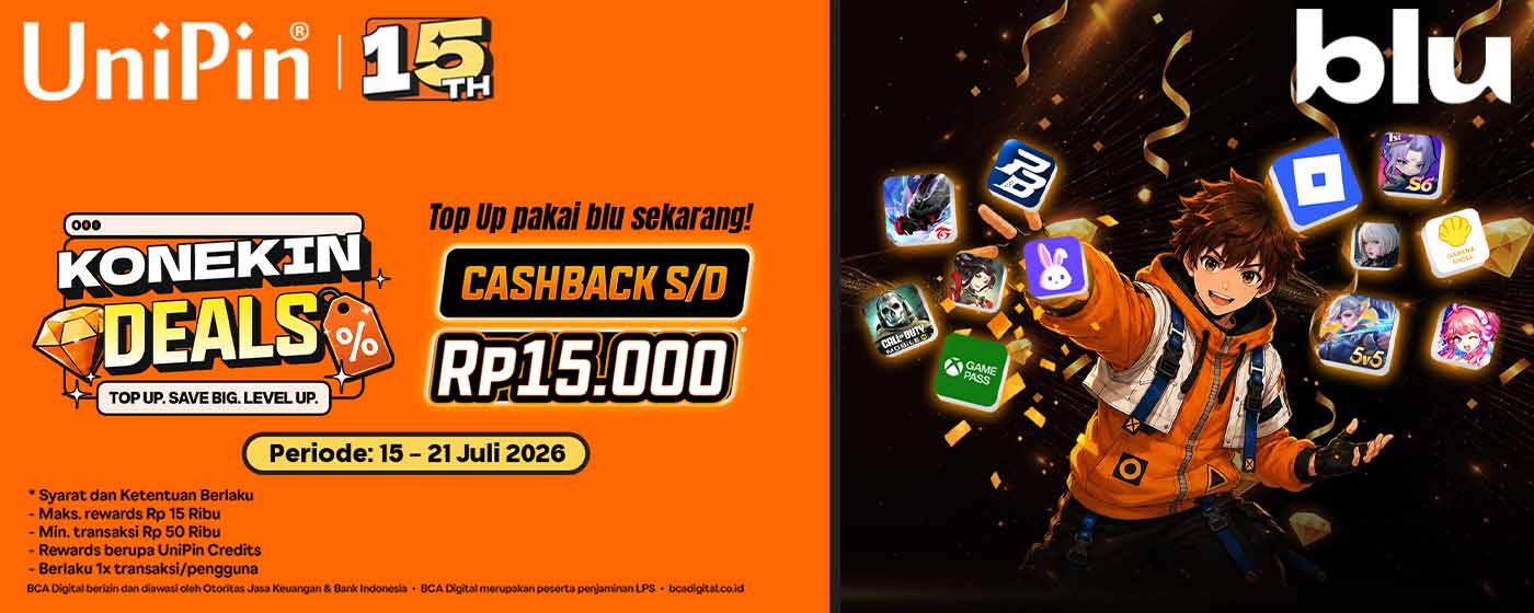 Konekin Deals bareng Blu Dapatkan Cashback 15.000!*
